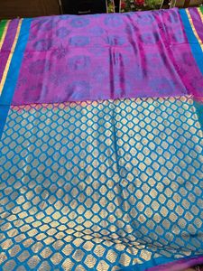 Beautiful Purple & Blue Saree