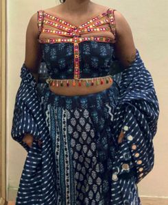Elegant Blue Printed Kurta Set
