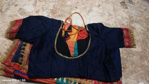 saree with Tassel Border