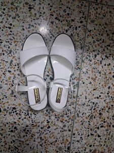 Stylish White Flat Sandals