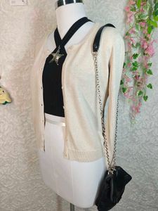 H&amp;M Cream Knit Cardigan