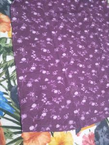 Charming Purple Floral Print T-Shirt