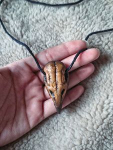 Raven Gothic Skull Pendant (2nd variation)