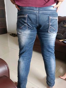 Stylish Blue Wash Slim Fit Jeans