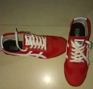 Red Onitsuka Tiger Shoes