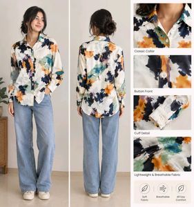 multicolor printed full sleeve long shirt