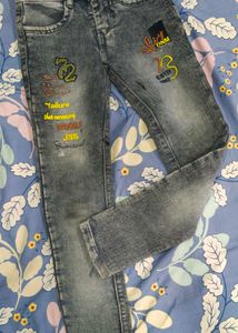 ✨ Stylish Washed Blue Denim Jeans for Boys 👖