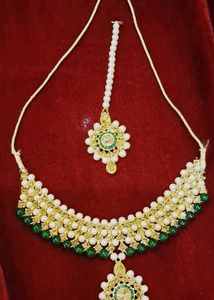 🥰Beautiful bottle green Colour Rani Haar