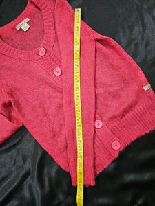Cardigan Combo Beige N Pink