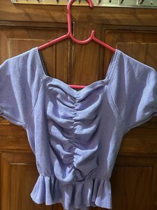 Ruched Front Knit Top