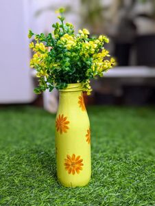 Handpainted Glass Bottle