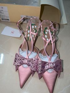 Valentino Bow Slingback Heels 85mm Euro 40 size