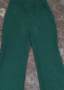 Green Flared pant