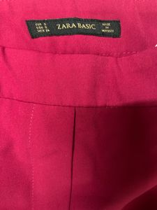 Zara Pink Straight Leg Trousers