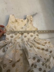 Chandri Polka Dots Frock(clearence Sale)