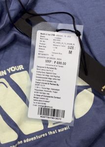 Blue Graphic Print Cropped T-Shirt
