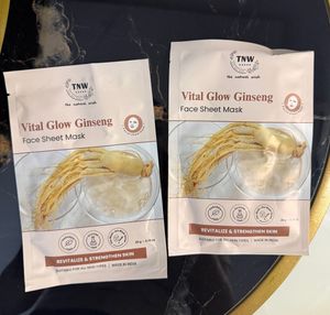 TNW Vital Glow Ginseng Face Sheet Masks (2 Pcs)