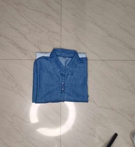 Blue Gradient Denim Shirt