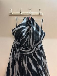 Stylish Animal Print Halter Dress