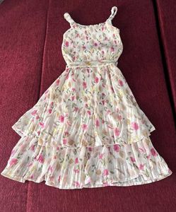Floral Tiered Mid length Dress