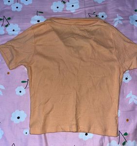 Cute Ribbed Polo Crop Top