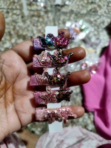 Sparkly Hair Clips Set