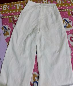 Lilac Shirt &amp; White Pants Set