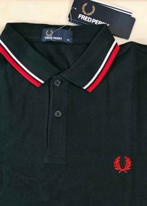 Fred Perry Black Polo Shirt
