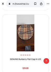 Burberry Nova Check Cap Unisex
