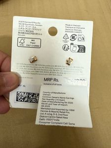 H&amp;M Gold Bow Drop Earrings