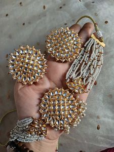 Pearl Kundan Jewelry Set