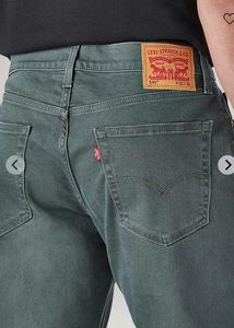 LEVI'S Men's 541 Green Fit Mid Rise Overdyed Jeans