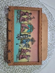 Vintage Indian Artwork Wooden Frame