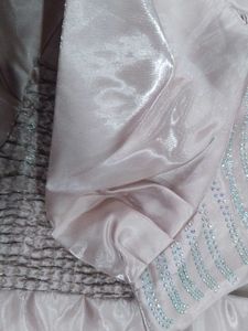 Elegant Pink Satin Gown
