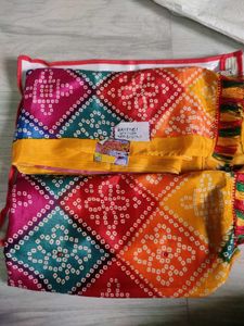 Beautiful Bandhani print saree