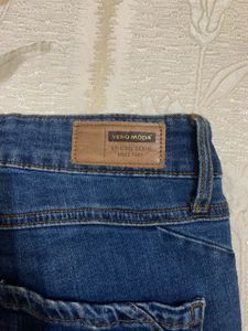Vero Moda Blue Skinny Fit Denim Jeans | Size Small