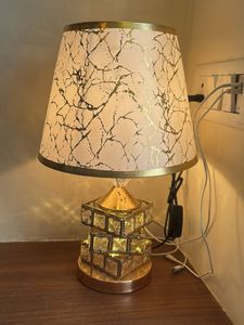 Elegant Table Lamp with Crystal Base