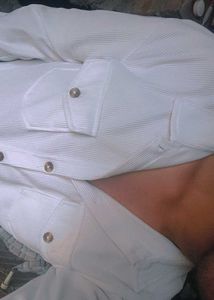 Men's Light Blue Corduroy Shirt