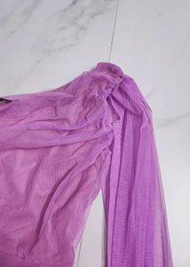Elegant Lavender One-Shoulder Maxi Dress