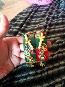 handmade Rajasthani Designer Kundan Bangles