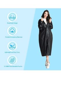 Stylish Black Raincoat