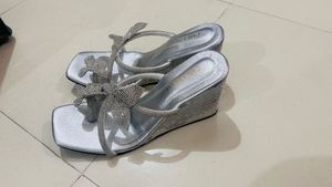Silver Butterfly Wedges