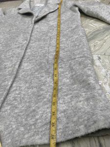 Stylish Grey Textured Coat
