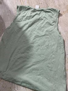 Mint Green Sleeveless Tank Top for sports