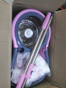 💥✨mop"with bucket steel jari Brand New