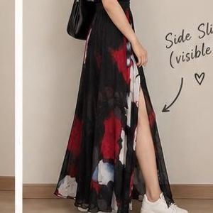 Boho Floral Maxi Skirt