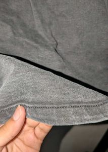 Gray Denim Skirt