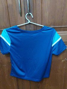 Blue &amp; Teal Striped T-Shirt