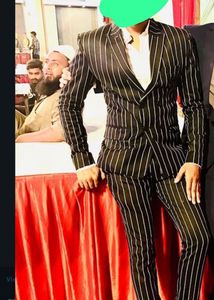 Men's Striped Suit Set
