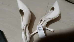 Elegant Cream Slingback Heels from UAE MAX